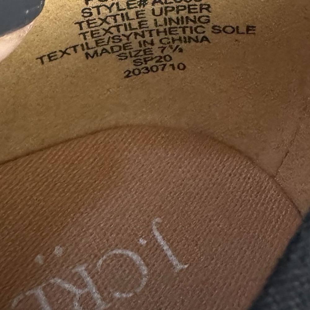 J.Crew Espadrille Wedge Sandals Black Size 7.5 - Picture 5 of 5